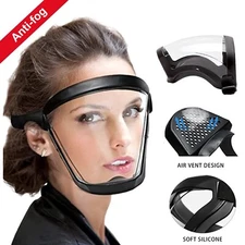 Full Face Super Protective Mask Anti-Fog Shield Safety Transparent Head Cover