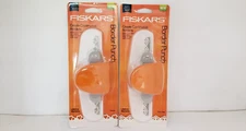 FISKARS "HEARTS" & "DAISY DEW" BORDER PUNCH (LOT OF 2) NIB