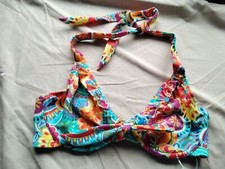 Lepel Fiesta Underwired Non Padded halterneck Bikini Top Size Uk 32D