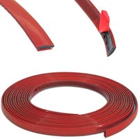 Zierleiste 16Mm X 5M | Rot | Flexibel Selbstklebend | Kontur Leiste Universal