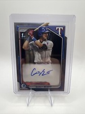 Quincy Scott 2024 Bowman Chrome #CPA-QS Auto Texas Rangers Autograph