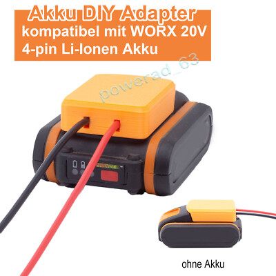 Power Wheels Adapter für Worx 20V 4-pin Akku Adapter für RC-Car Robotik DIY