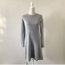 Michael Kors Pearl Heather Gray/Silver Metallic Sweater Dress Size S
