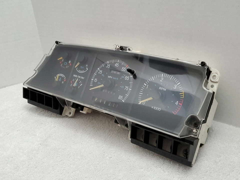 Cuadro de instrumentos diésel Ford F250 F350 1987-1991 con tacómetro Speedo OEM Foto 4 de 4