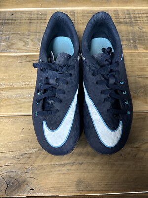 Nike Jr. Hypervenom Phelon IIISoccer Boot FG 1.5 Y OBSIDIAN/WHITE-GAMMA BLUE-GLA
