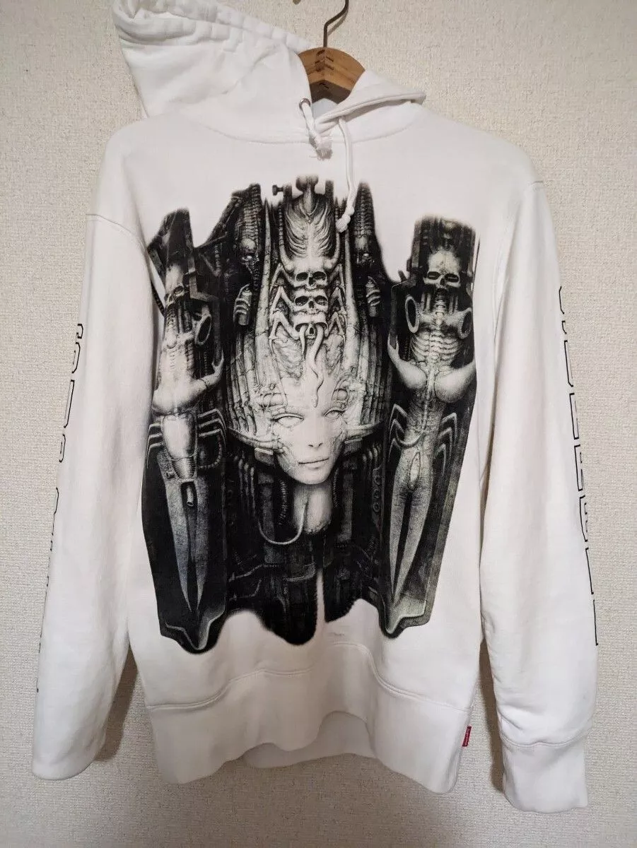 Sweat à capuche Supreme H. R. Giger taille M blanc M