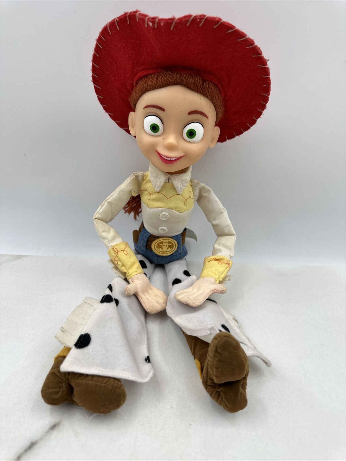 Disney Pixar Toy Story II Jessie Doll 16" Plush Applause Plastic Head Rag Doll