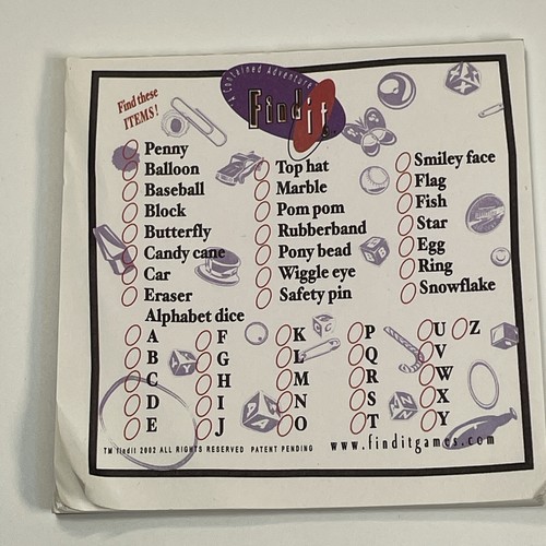 Vintage 2022 Find It Game - A Contained Adventure Edition With Paper Pad - Picture 4 of 9