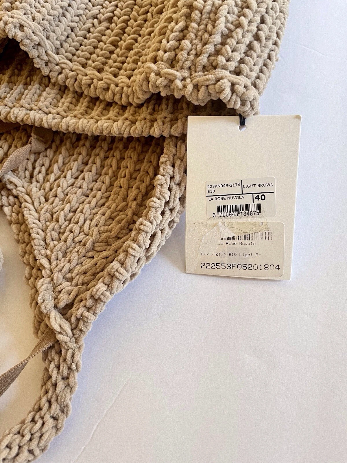 Abito Jacquemus Nuvola all'uncinetto con scollo a V 40 FR