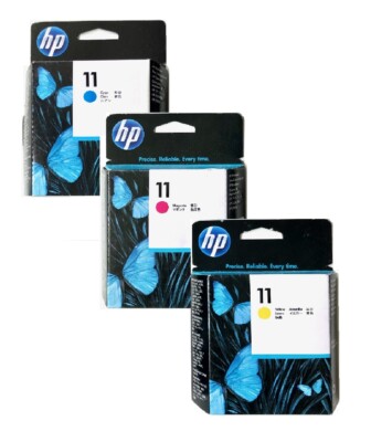 3x Druckkopf HP DesignJet 110 Plus 111 500 510 800 / Nr. 11 C4811A C4812A C4813A