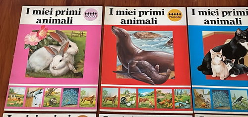 I MIEI PRIMI ANIMALI SERIE COMPLETA 8 LIBRICINI ILLUSTR.X BAMBINI-PICCOLI 1978 - Afbeelding 2 van 10