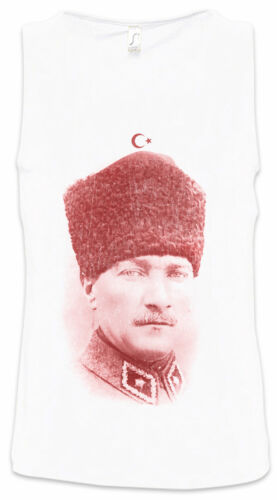 Atatürk Portrait Men Tank Top Mustafa Kemal Turkey turkish Republic Istanbul - Afbeelding 1 van 1