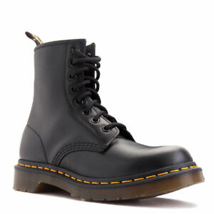 Women's Shoes Dr. Martens 1460 8 Eye Leather Boots 11821006 BLACK SMOOTH |  eBay