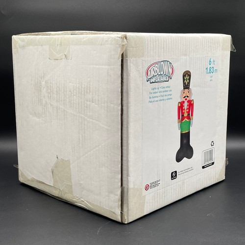 Christmas 6' Toy Soldier Nutcracker Blowup Yard Décor Airblown Inflatables Gemmy - Picture 4 of 11