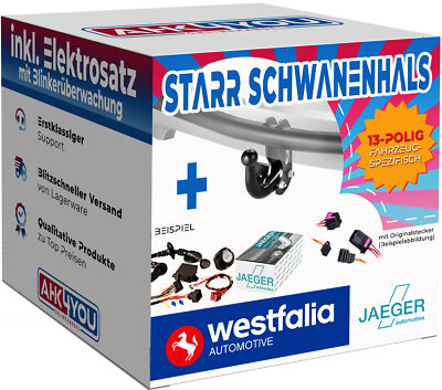 WESTFALIA AHK für Toyota Avensis Kombi 09-18 starr + 13-pol JAEGER ES SPEZ