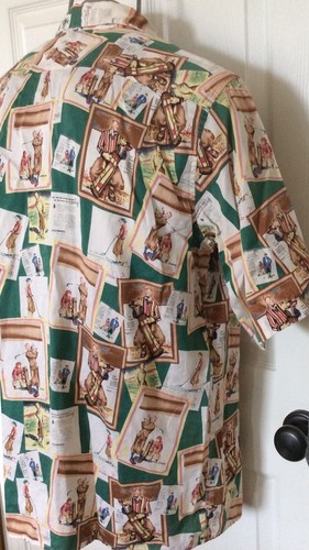 Reyn Spooner Aloha Hawaiian Shirt Extra Large XL American Classic Golf Scene - Picture 6 of 8