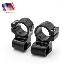 CNC Motorcycle 35mm Riser Clip On Ons Fork Head Mount Clamp 7/8" Handlebars US