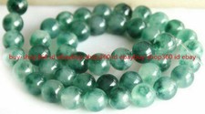 Genuine 6/8/10mm Natural Green Jade Gemstone Round Loose Beads 15Inch
