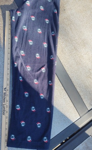 Joe Fresh Boys XL 14 Blue Pajama Pants With Happy Face And Santa Hat - Picture 5 of 7
