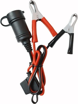 Battery Alligator Clamp - 2ft Battery Clips to Female Item Package Quantity: 1