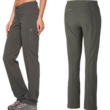 Columbia NWT Just Right Active Straight Leg Pants Olive Womens 4 Hiking Climbing