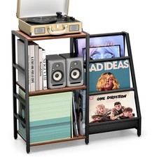Record Player Stand, Turntable Stand with Vinyl Record Storage Holds up to 30...