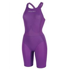 Dolfin Titanium Tech Suit Kneeskin Swimsuit Womens 30 Purple Competitive Racing