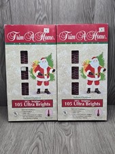Trim A Home Premium Ultra Bright Red Christmas Lights Kmart Lot Of 2