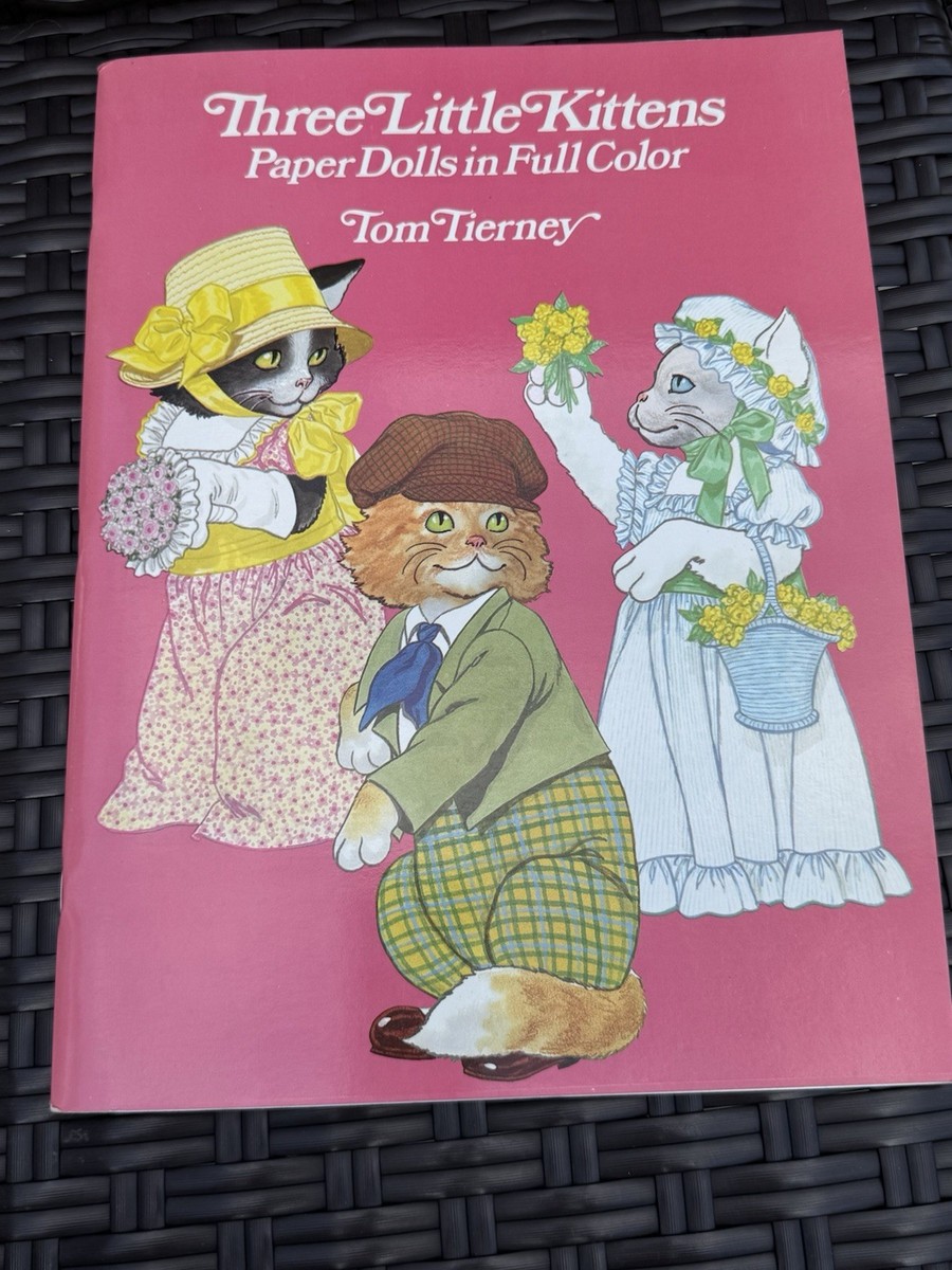 Paper Doll　three books　Tom Tierney Tom Tierney Three Little Kittens Paper Doll Book-unused | eBay