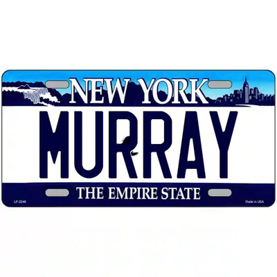 Murray New York Blue Metal Sign