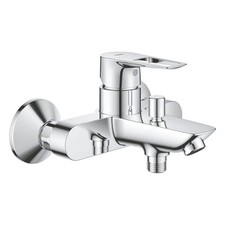 Grohe Shower Mixer Tap Brass Chrome Single Lever Wall Mounted Modern 114mm