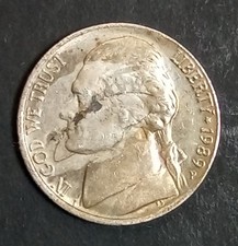 1989 P Jefferson Nickel *Defective Planchet*