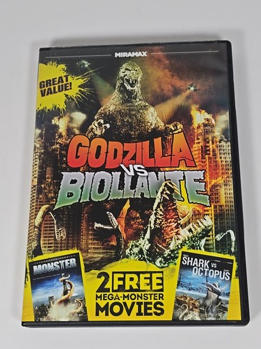 Godzilla Vs. Biollante, Mega Shark vs. Octopus And Monster (DVD, 2013)