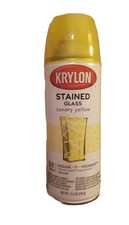 RARE Krylon Stained Glass Canary Yellow Spray Paint 11.5 oz - 1 can