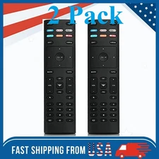 2 x XRT136 for Vizio Smart TV Remote Control w Vudu Amazon iheart Netflix 6 Keys