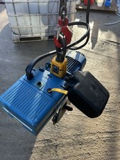 DEMAG 1 TONNE ELECTRIC CHAIN HOIST HOOK OR TROLLY MOUNTED 6 MONTHS WARRANTY