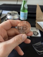 Copper 1oz Bitcoin Coin Cryptocurrency