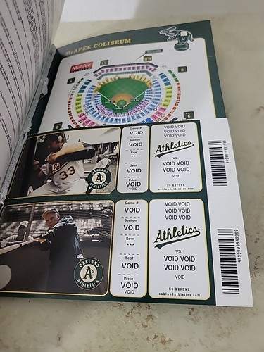 Oakland Athletics 2006 Season Ticket Book - Picture 4 of 6