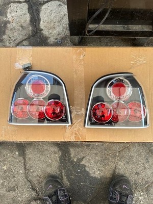 93-98 VOLKSWAGEN GOLF MK3 BLACK HOUSING CLEAR LENS TAILLIGHT ASSEMBLY