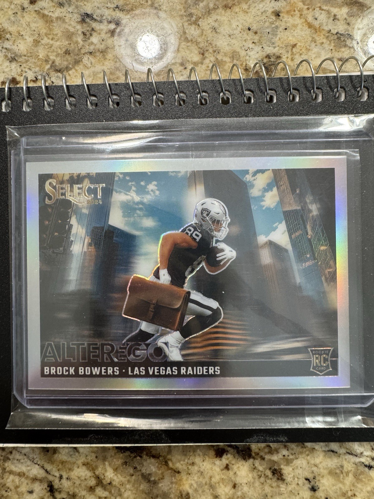 Brock Bowers 2024 Panini Select Alter Ego Silver Prizm Case Hit Rookie RC #12