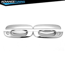 For 94-01 Dodge Ram 150025003500 Door Handle Covers With 2 Key Holes Chrome