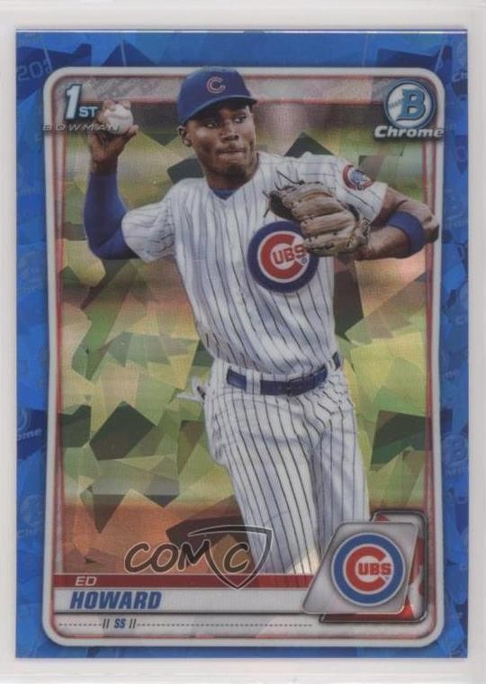 2020 Bowman Chrome Draft Sapphire Edition Ed Howard #BD-98 04xt