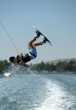 Maeghan Major of Charlotte NC competes at the X Games IX Wakeboar- 2003 Photo 14