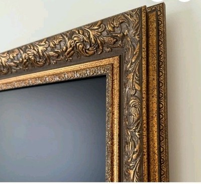 TV Frame 43'' Deep Gold Leaf Style  Samsung, TCL & Hisence Or Less 38.25''x22.5''