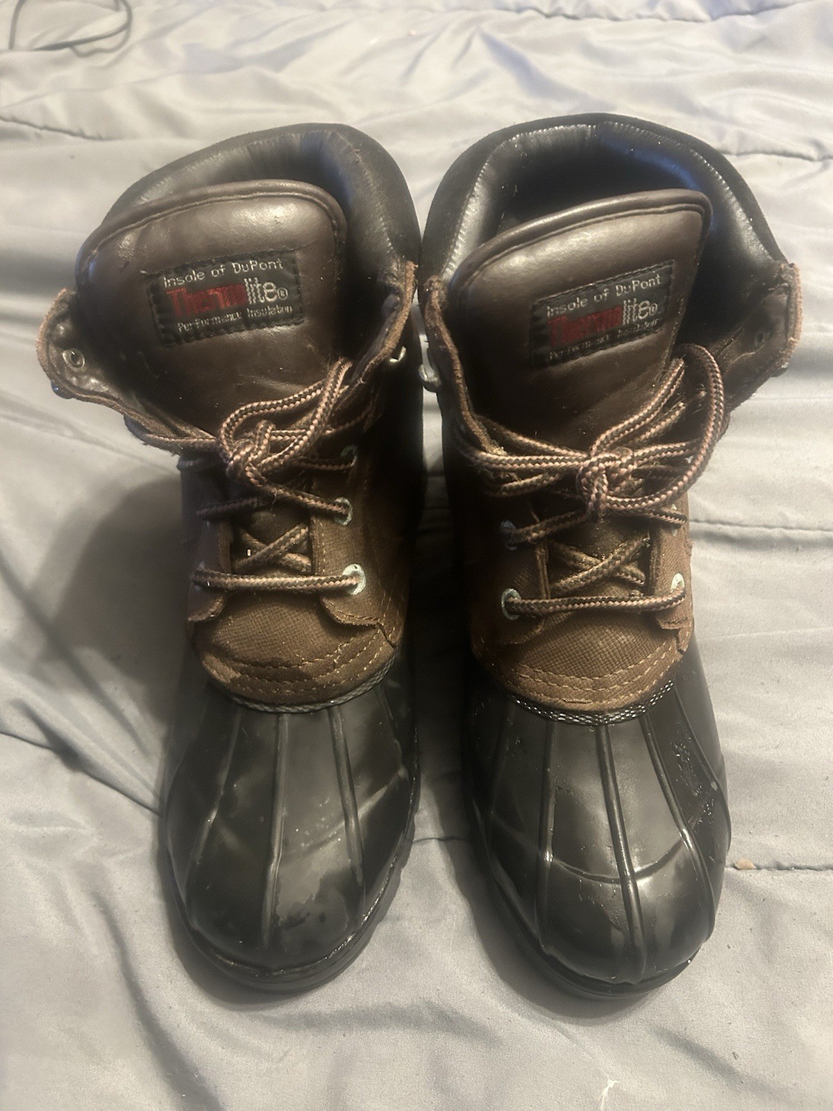 SALOMON Stivali da caccia e invernali taglia 8 termolite isolati punta in gomma