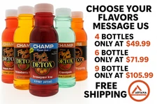 CHAMP 16oz Flush Out Detox Drink – Instant Body Cleanser | Choose Flavor