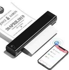 Thermal Printer - Portable Wireless A4 Mobile Printers for Home Use Office 