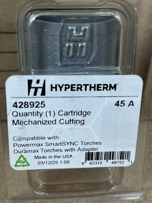 NEW 428925 Genuine Hypertherm 428925 SmartSYNC 45A Mechanized Cutting Cartridge