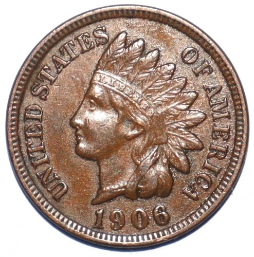 1906 Indian Head Cent XF EXTRA FINE 4 DIAMONDS (C233)
