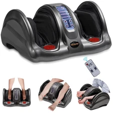 H&B Luxuries Shiatsu Foot Massager Machine with Remote Controller, Kneading a...